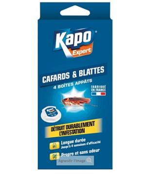 Kapo Expert Cafards et Blattes - 4 boîtes d'appâts