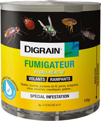 Digrain Fumigateur hydro-réactif Volants/Rampants
