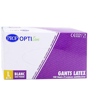 Gants en latex non poudrs